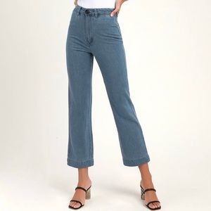 Rolla’s Slim Sailor Light Blue Cropped Jeans